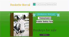 Desktop Screenshot of donkettekorral.com